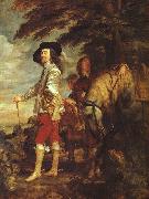 DYCK, Sir Anthony Van Charles I: King of England at the Hunt drh Germany oil painting reproduction
